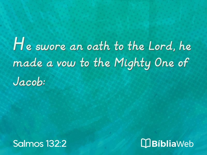 Salmos 132:2 em imagem para compartilhar