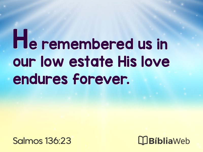 Salmos 136:23 em imagem para compartilhar