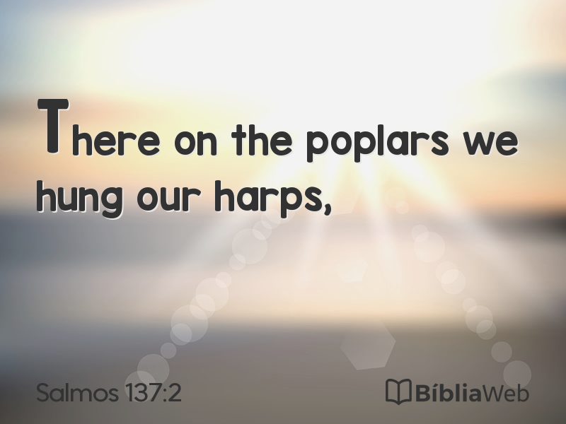 Salmos 137:2 em imagem para compartilhar