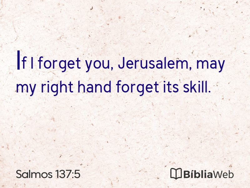 Salmos 137:5 em imagem para compartilhar