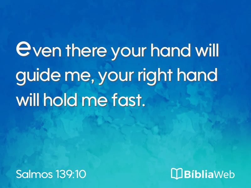 Salmos 139:10 em imagem para compartilhar