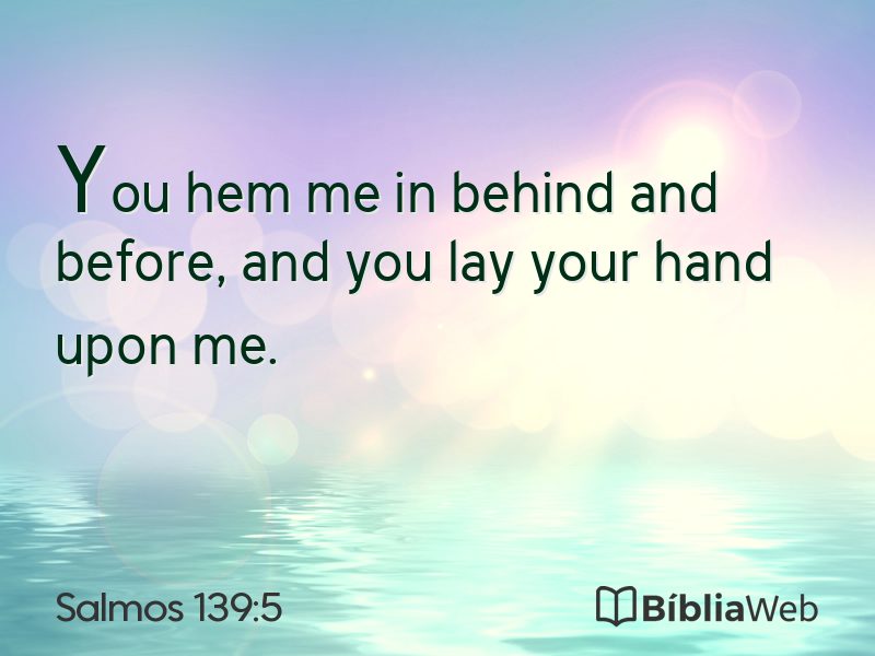 Salmos 139:5 em imagem para compartilhar