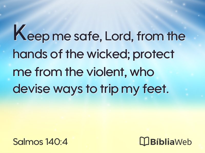 Salmos 140:4 em imagem para compartilhar