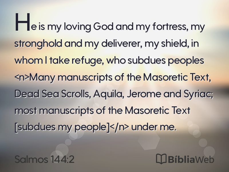 Salmos 144:2 em imagem para compartilhar