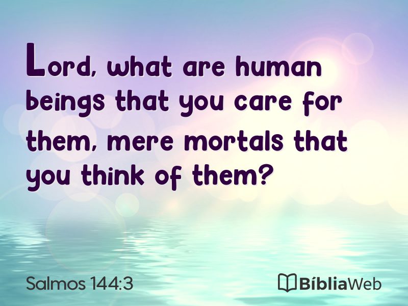 Salmos 144:3 em imagem para compartilhar