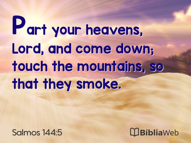 Salmos 144:5 em imagem para compartilhar