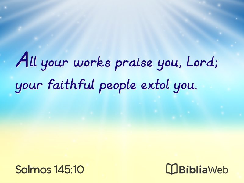 Salmos 145:10 em imagem para compartilhar