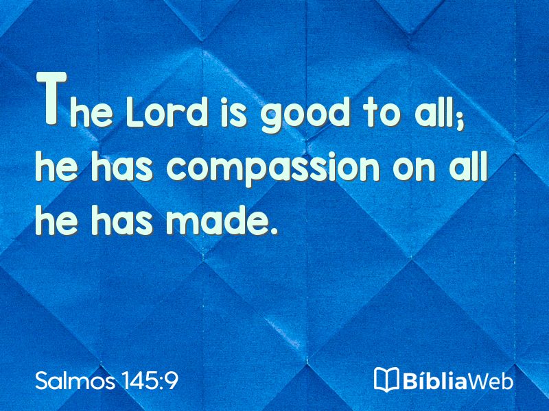 Salmos 145:9 em imagem para compartilhar