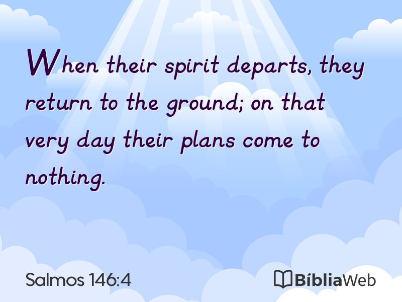 Salmos 146:4 em imagem para compartilhar