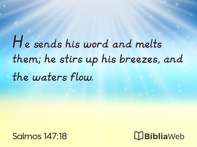 Salmos 147:18 em imagem para compartilhar