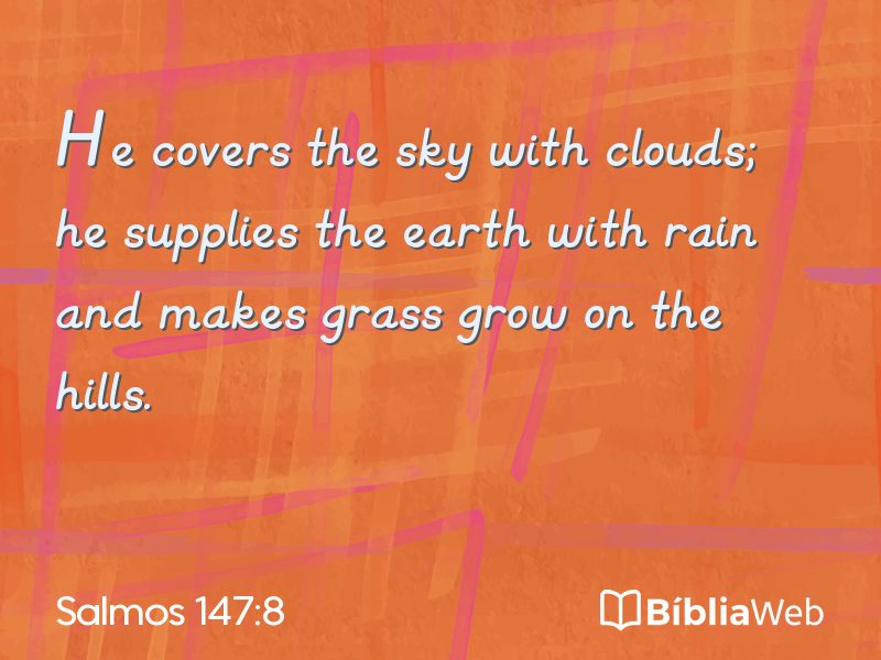 Salmos 147:8 em imagem para compartilhar