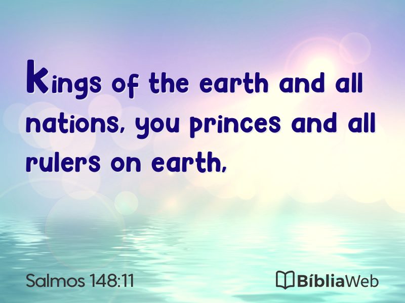 Salmos 148:11 em imagem para compartilhar