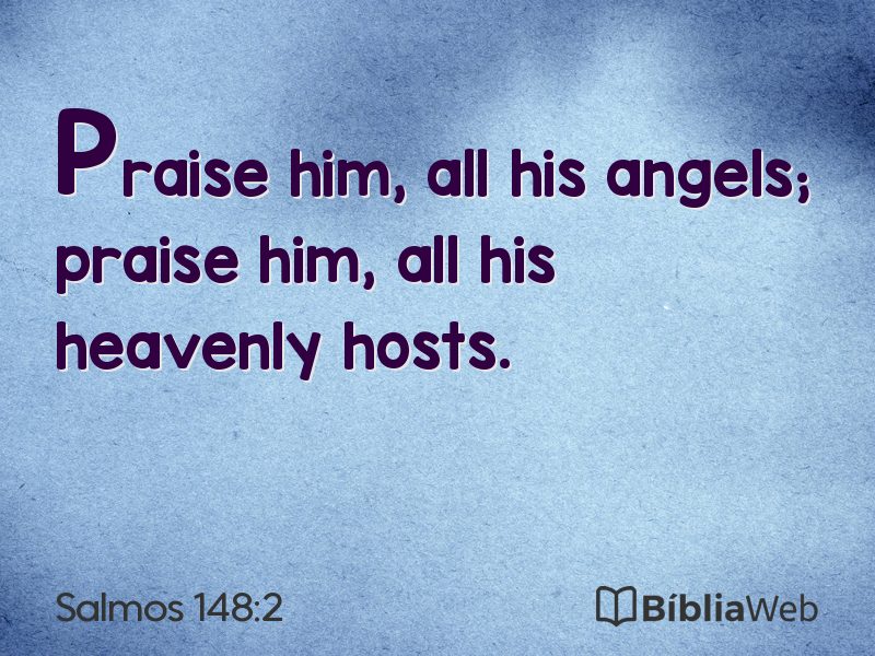 Salmos 148:2 em imagem para compartilhar
