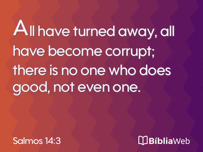 Salmos 14:3 em imagem para compartilhar
