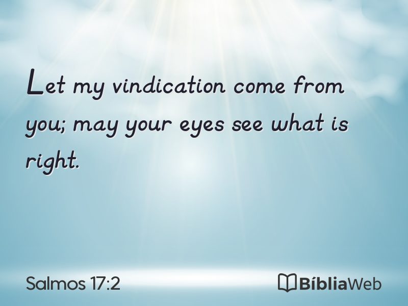 Salmos 17:2 em imagem para compartilhar