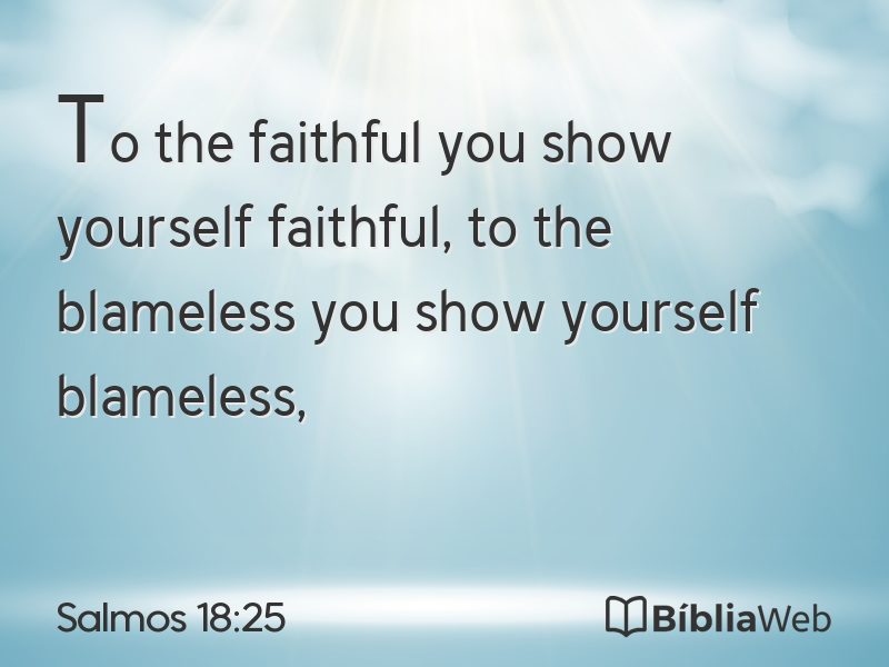 Salmos 18:25 em imagem para compartilhar