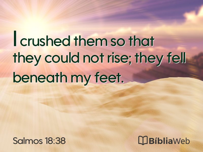 Salmos 18:38 em imagem para compartilhar