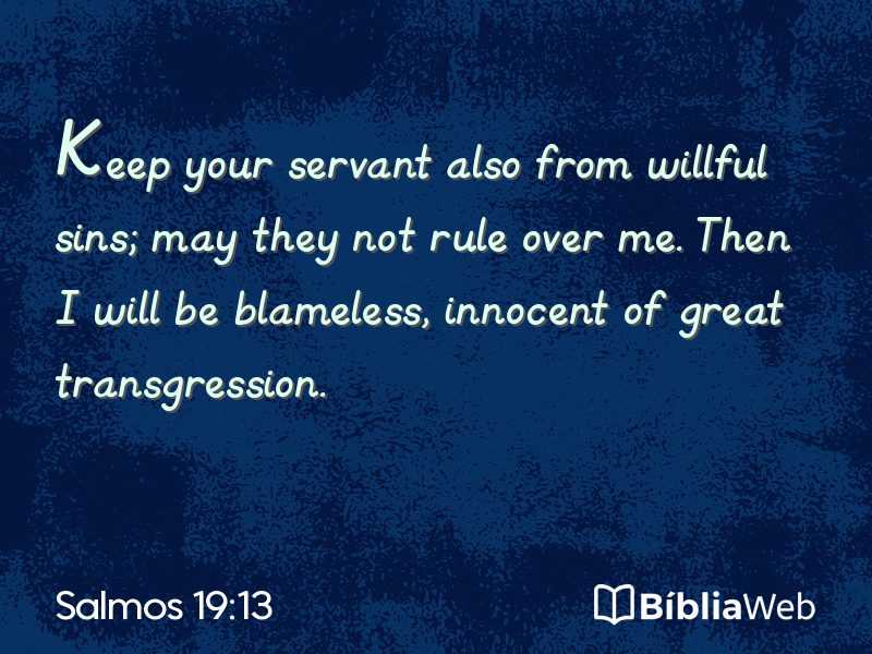 Salmos 19:13 em imagem para compartilhar