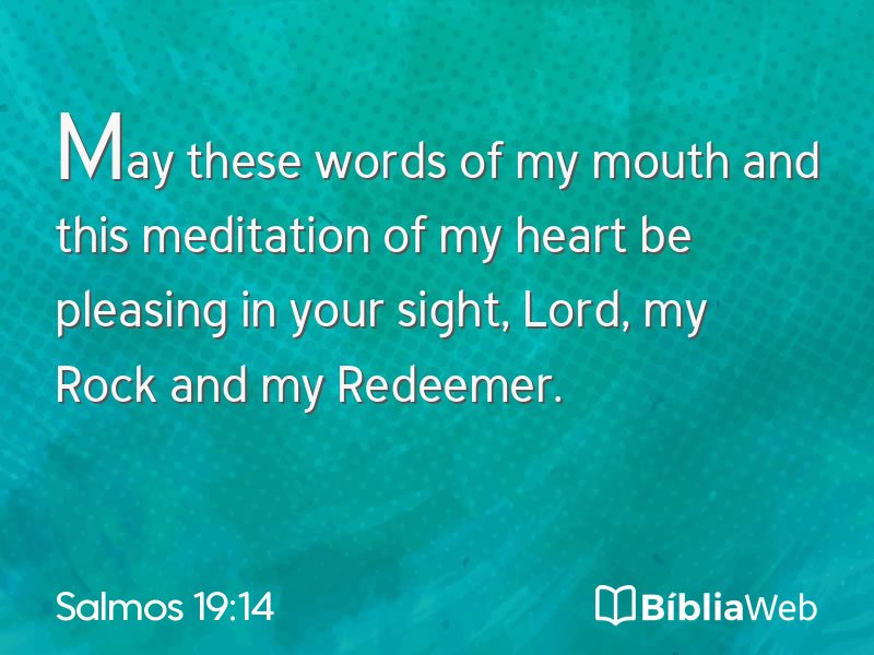 Salmos 19:14 em imagem para compartilhar