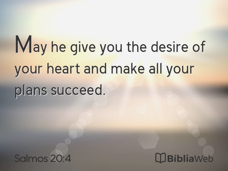 Salmos 20:4 em imagem para compartilhar