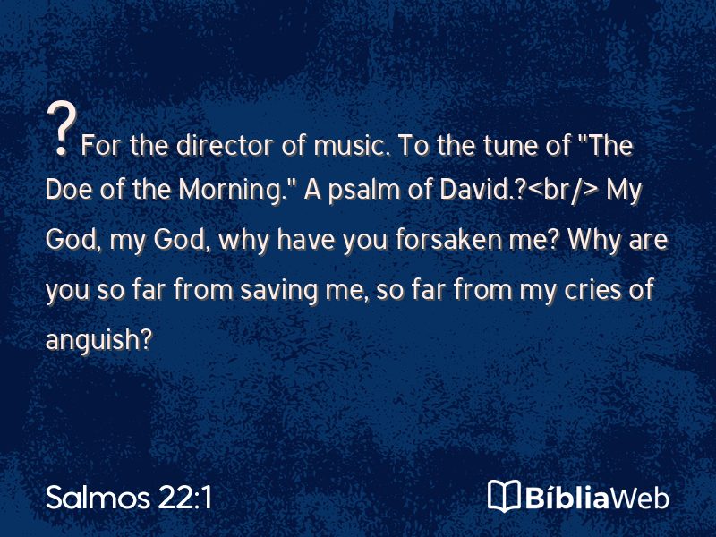 Salmos 22:1 em imagem para compartilhar