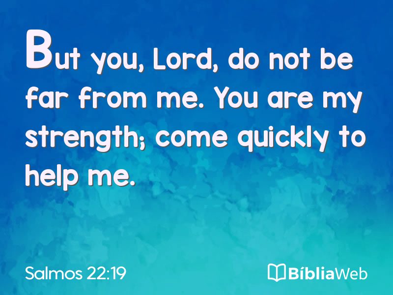 Salmos 22:19 em imagem para compartilhar