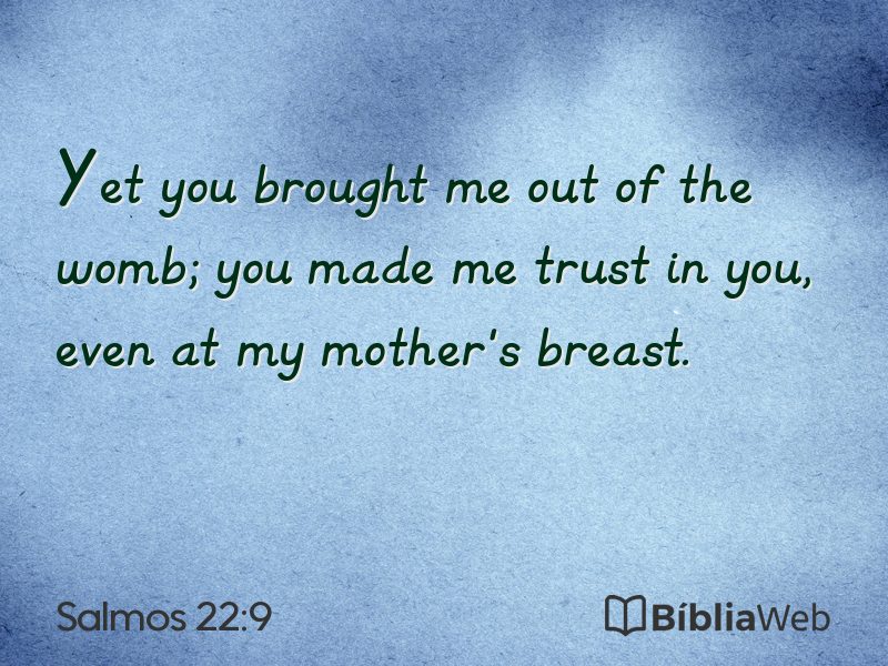 Salmos 22:9 em imagem para compartilhar