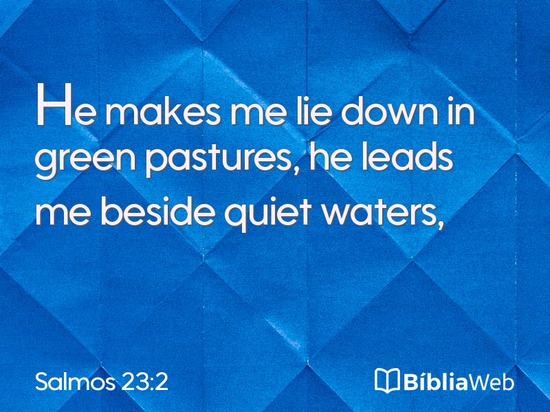 Salmos 23:2 em imagem para compartilhar