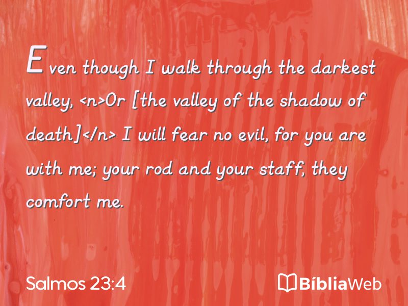 Salmos 23:4 em imagem para compartilhar