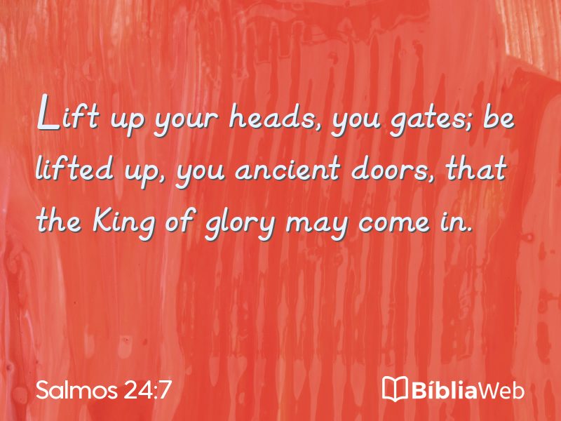 Salmos 24:7 em imagem para compartilhar