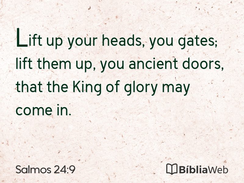 Salmos 24:9 em imagem para compartilhar