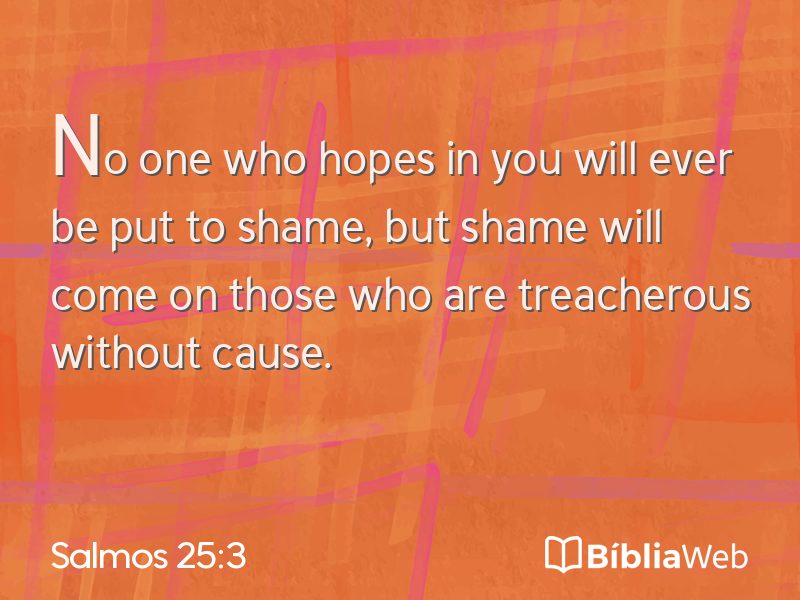 Salmos 25:3 em imagem para compartilhar