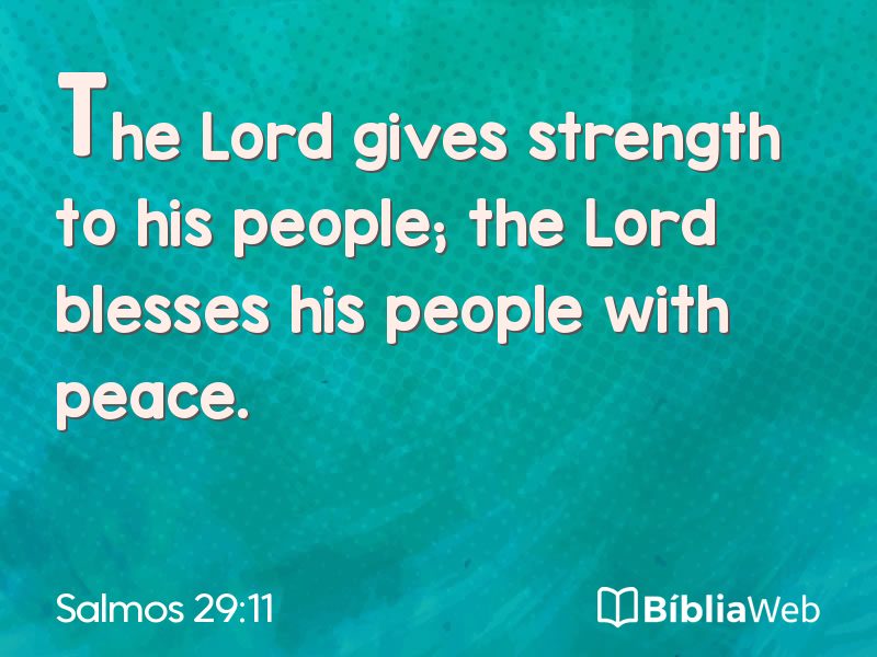 Salmos 29:11 em imagem para compartilhar
