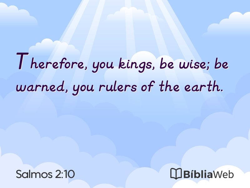 Salmos 2:10 em imagem para compartilhar