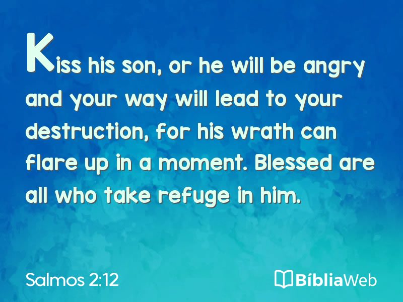 Salmos 2:12 em imagem para compartilhar