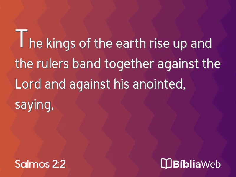 Salmos 2:2 em imagem para compartilhar