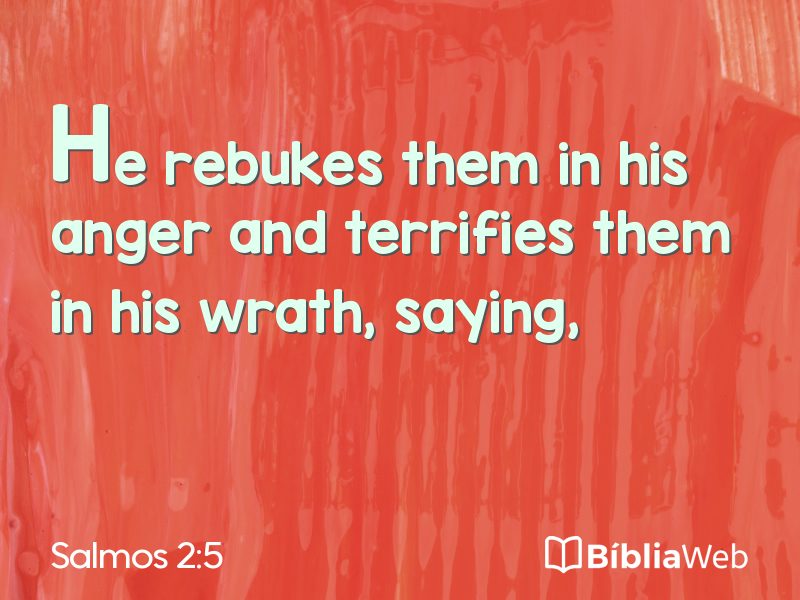 Salmos 2:5 em imagem para compartilhar