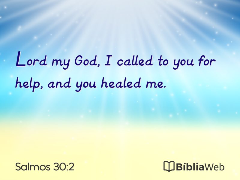 Salmos 30:2 em imagem para compartilhar