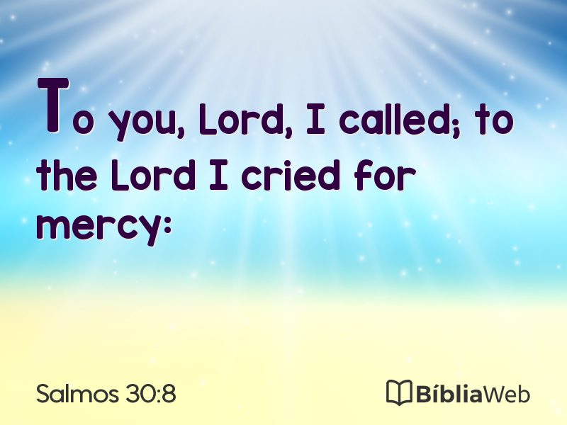 Salmos 30:8 em imagem para compartilhar