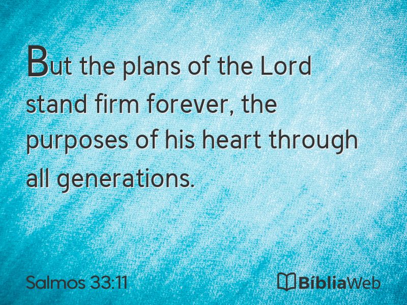 Salmos 33:11 em imagem para compartilhar
