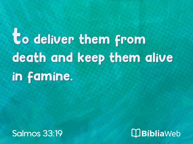 Salmos 33:19 em imagem para compartilhar