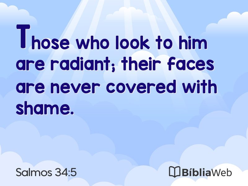 Salmos 34:5 em imagem para compartilhar