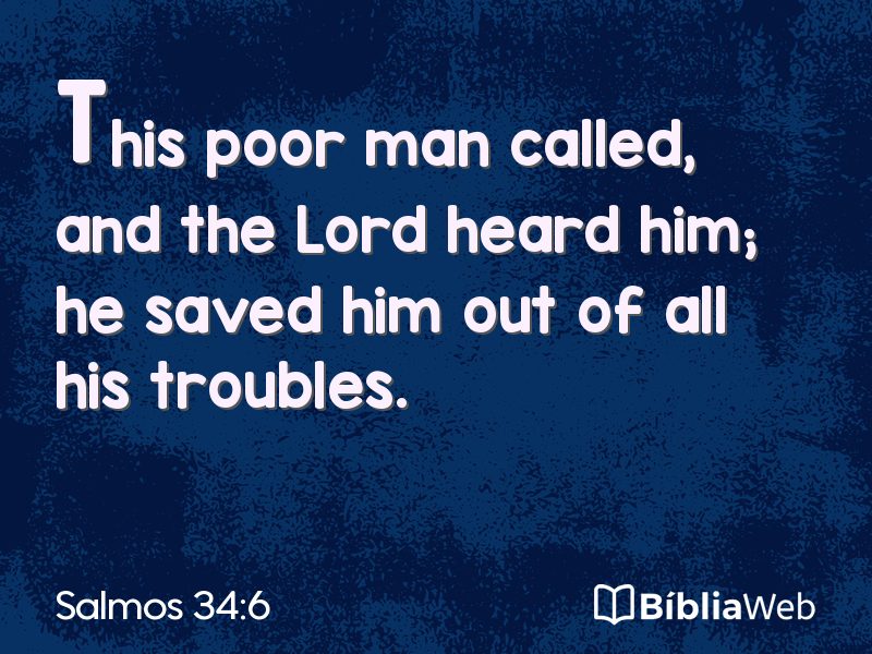 Salmos 34:6 em imagem para compartilhar