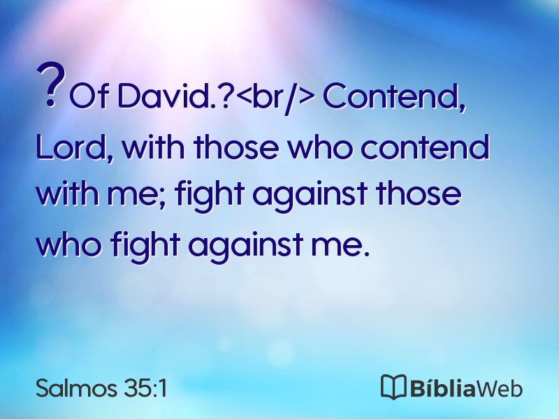 Salmos 35:1 em imagem para compartilhar