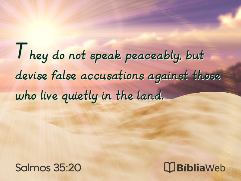 Salmos 35:20 em imagem para compartilhar