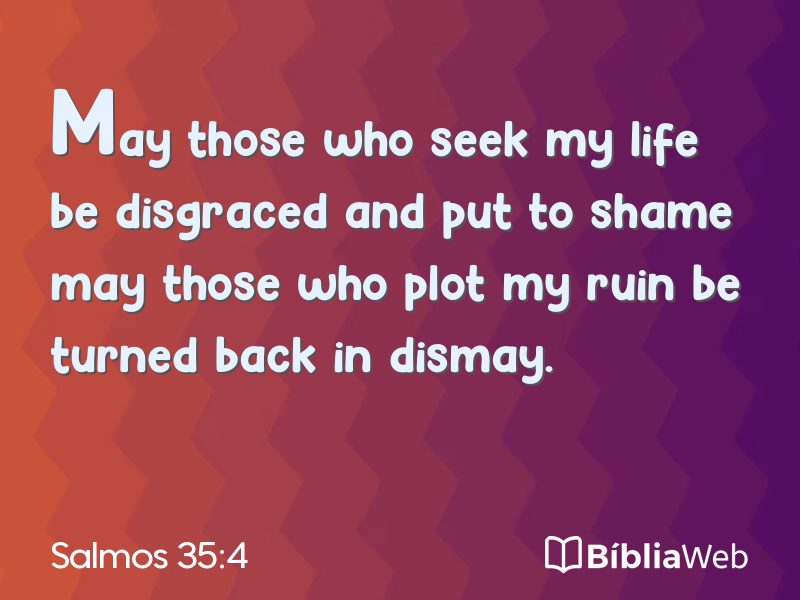 Salmos 35:4 em imagem para compartilhar