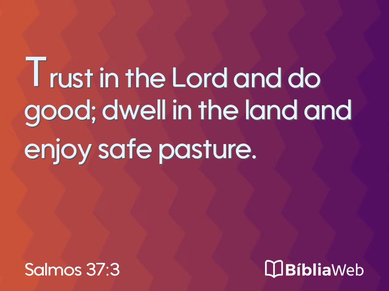 Salmos 37:3 em imagem para compartilhar