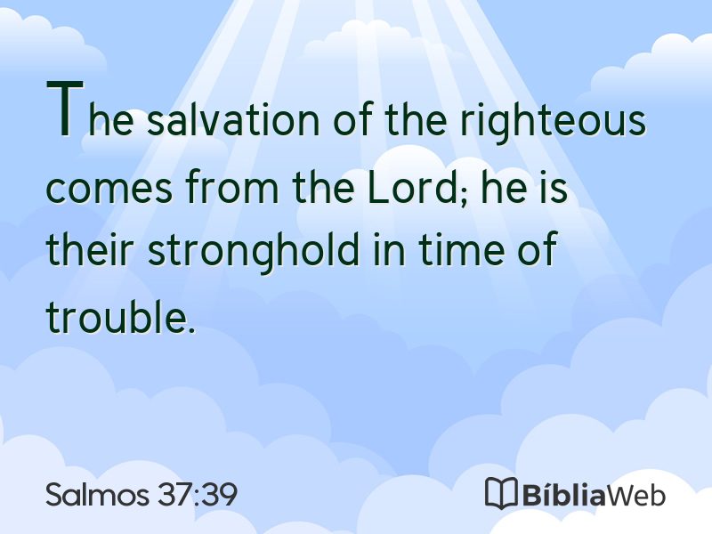 Salmos 37:39 em imagem para compartilhar