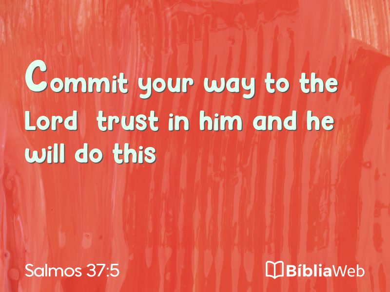 Salmos 37:5 em imagem para compartilhar