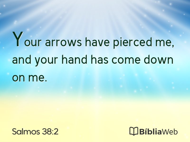 Salmos 38:2 em imagem para compartilhar